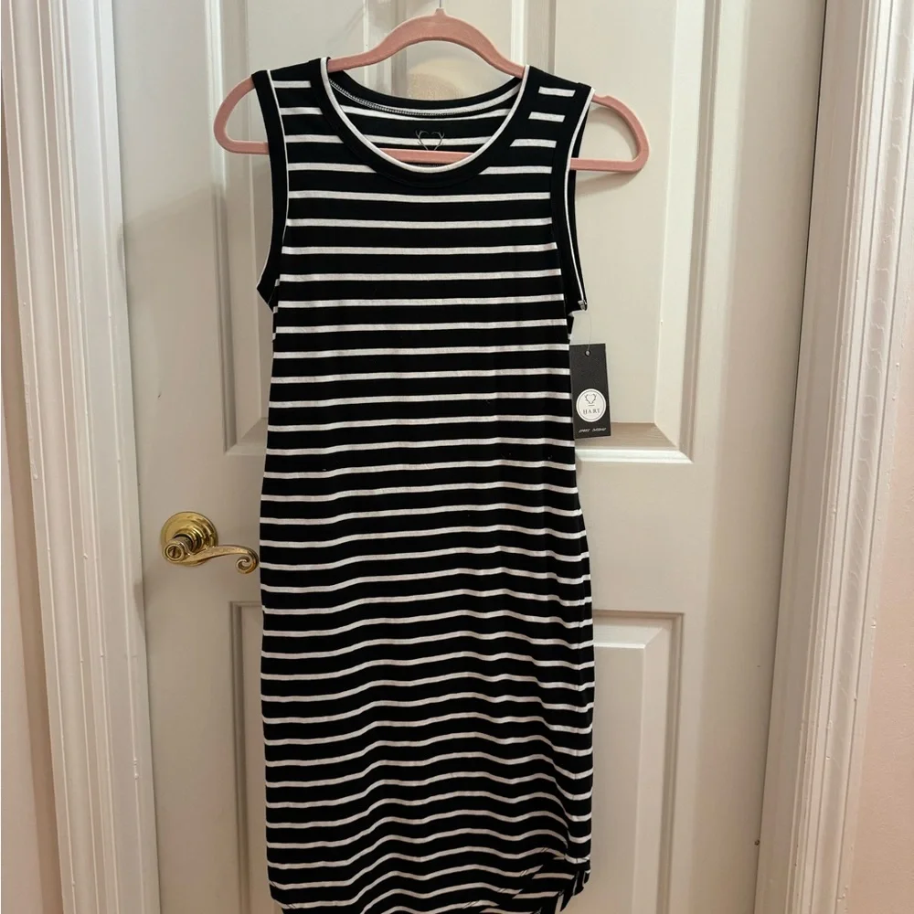 HART & CO. 100% Cotton Dress. Black and white stripe. Athletic /Leisure … - Picture 7 of 7